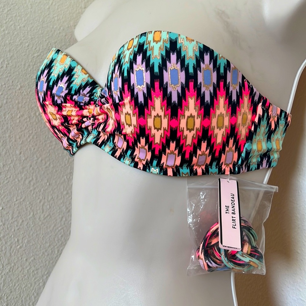 NWT VS southwest print bandeau bikini top